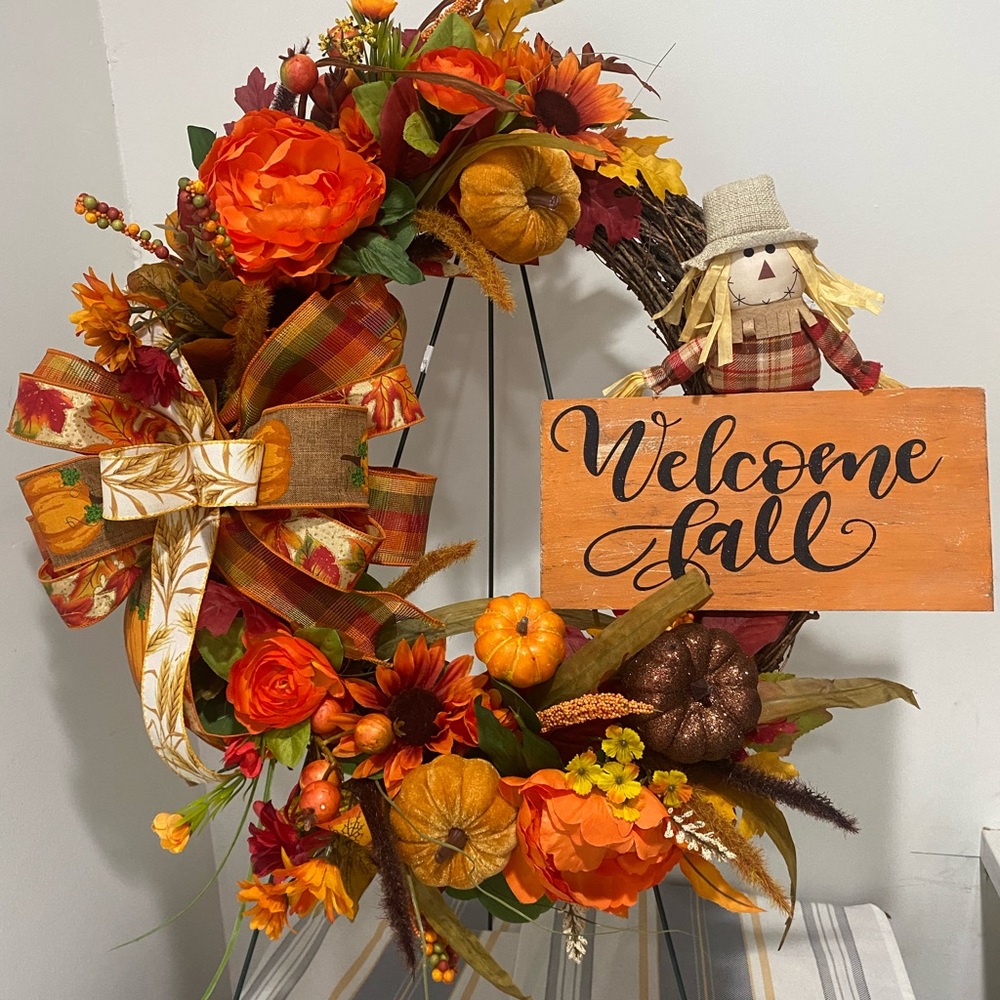 Fall Grapevine Wreath, Fall Wreath, Fall Decor